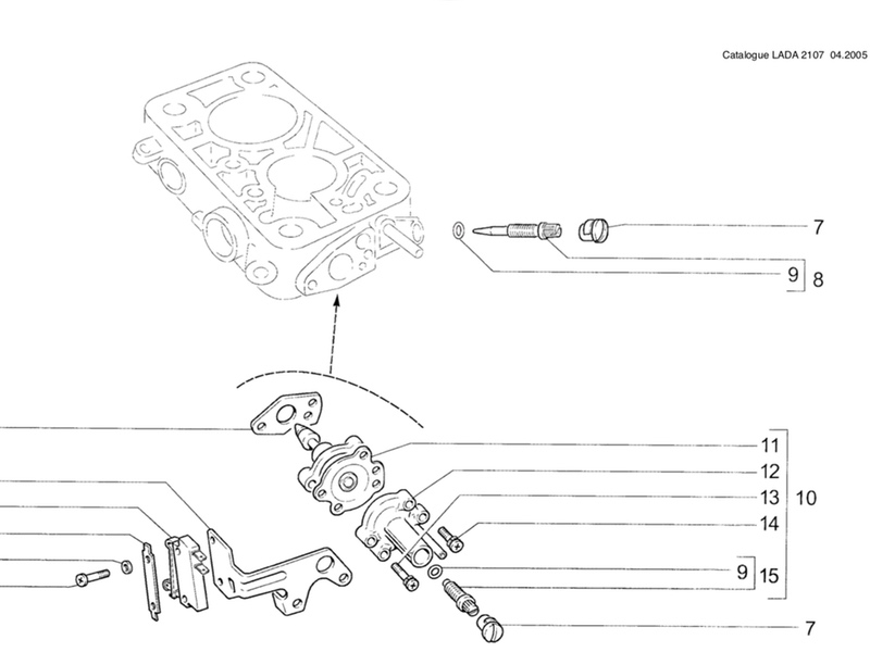 Lada Niva / 2101-2107 Carburetor Idle Running Adjustment Screw Sealing Ring (#9)