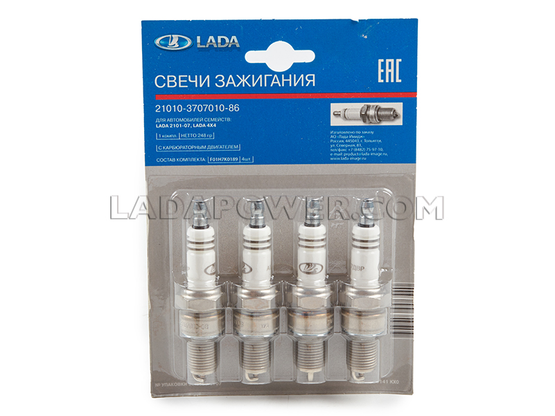Lada Niva 1600 / 2101-2107 OEM Spark Plug Set 4Pcs