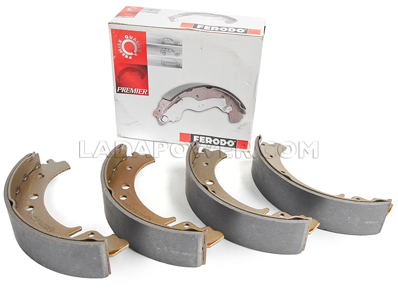 Lada Niva / 2101-2107 (Except 2103,2106) Rear Brake Shoe and Lining Kit FERODO