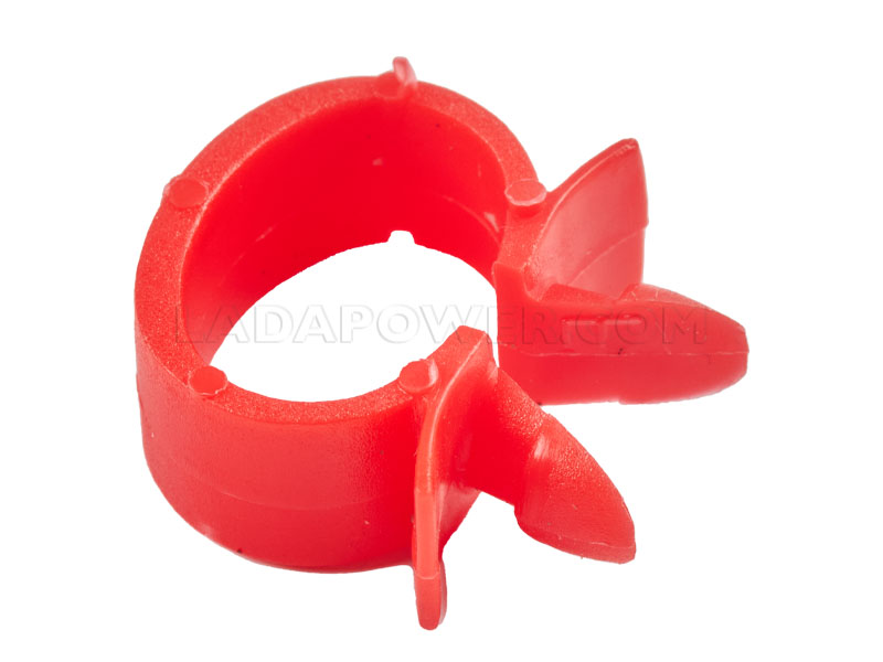Lada Wire Harness Plastic Clamp Red 10x15mm.