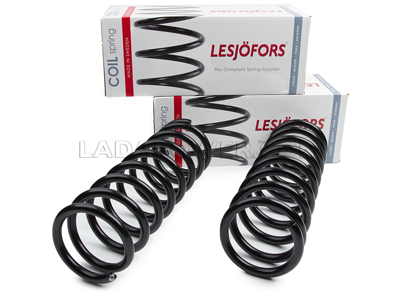 Lada Niva 2009-On Front Coil Spring Set Lesjofors