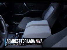 Lada Niva Light Grey Armrest Kit Tuning Upgrade (Read Description)