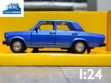 Lada 2107 Blue Toy Car 1:24 (19cm)