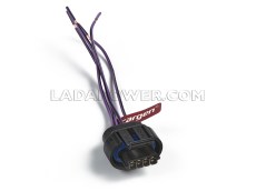 Lada Niva 1700 / 2107 Multipoint Injection MPI Ignition Coil Module Socket 4 Contacts (Up to 10.2002, Angled Socket)