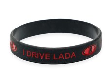 I DRIVE LADA WristBand Wrist Arm Bracelet Black/Red