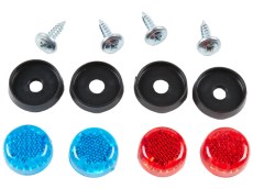 Lada License Plate Mounting Kit With Screws Red-Blue
