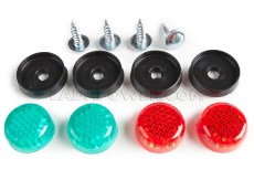 Lada License Plate Mounting Kit With Screws Red-Green